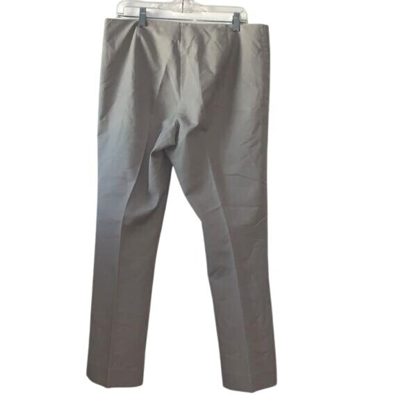 Charter Club Classic Fit Womens Pants Size 14 Gray Cotton Blend Side Zip - Picture 4 of 10